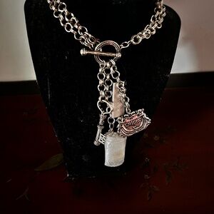 Chico's Silver Charm Necklace